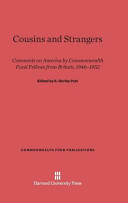 S. Gorley Putt — Cousins and Strangers: Comments on America by Commonwealth Fund Fellows from Britain, 1946-1952