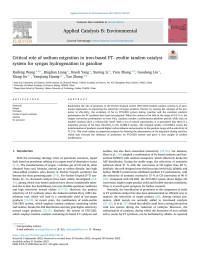 Ruifeng Wang — Critical role of sodium migration in iron-based FT- zeolite tandem catalyst system for syngas hydrogenation to gasoline