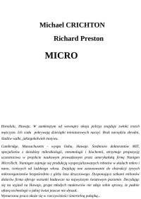 kalgoro — Micro - Michael Crichton & Richard Preston