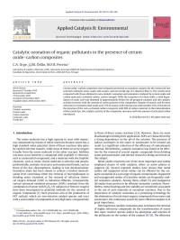 C.A. Orge — Catalytic ozonation of organic pollutants in the presence of cerium oxideâ€“carbon composites