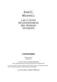 Personal — Microsoft Word - 153 John C Maxwell - Las 17 Cualidades Leyes Incue