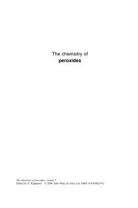 Unknown — The Chemistry of Peroxides, vol. 2