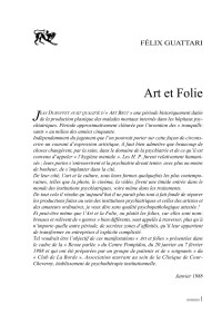 Félix Guattari — Art et Folie