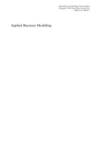 Desconocido — Congdon P Applied Bayesian Modelling