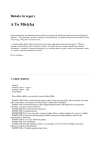 A to mistyka — Babula Grzegorz