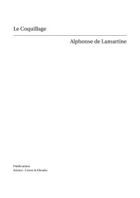 Alphonse de Lamartine — Le Coquillage