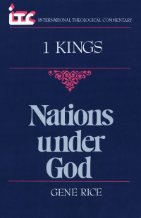 Gene Rice; — 1 Kings