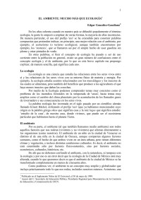 Dr. dgar Gonzlez Gaudiano — LA ECOLOGA Y EL MEDIO AMBIENTE