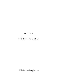 Stesicoro [Stesicoro] — Odas