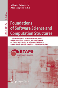 Mikołaj Bojańczyk & Alex Simpson — Foundations of Software Science and Computation Structures