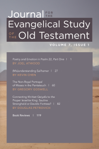 Russell Meek; — Journal for the Evangelical Study of the Old Testament, 7.1