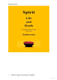 Zepherynus — Spirit Life and Death