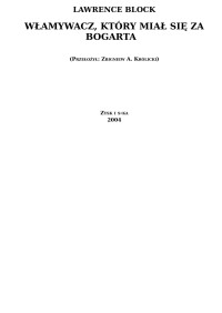 Block Lawrence — Włamywacz, który miał się za Bogarta