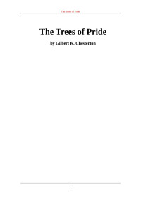 G.K. Chesterton — The Trees of Pride