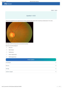 BMJ OnExamination — BMJ OnExamination Assessment MRCP II OPHTHALMOLOGY