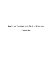 Friedman, Russell L.; — Intellectual Traditions at the Medieval University