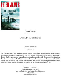 Peter James — Du sollst nicht sterben