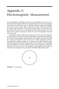 Deborah D. L. Chung — Appendix E: Electromagnetic Measurement