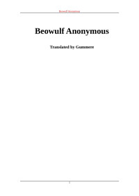 Anonymous — Beowulf