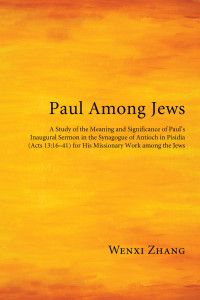 Wenxi Zhang; — Paul Among Jews