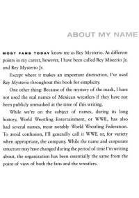 Mysterio Jr., Rey — [Mysterio 01] • Behind The Mask