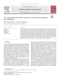 Zhihe Zhang — Eu3+ doping-promoted Ni-CeO2 interaction for efficient low-temperature CO2 methanation