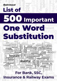Oliveboard — 500 Important One Word Substitutions
