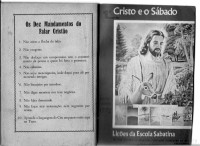 lição escola sabatina 1972 - 3º trimestre parte 1 - Cristo e o sábado — lição escola sabatina 1972 - 3º trimestre parte 1 - Cristo e o sábado