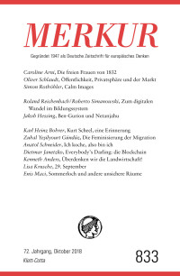 Christian Demand; — MERKUR Gegrndet 1947 als Deutsche Zeitschrift fr europisches Denken - 2018-10