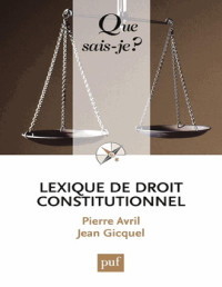 Unknown — Lexique de droit constitutionnel