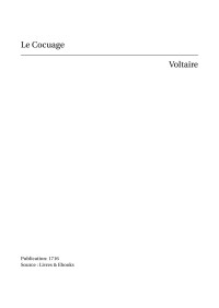 Voltaire — Le Cocuage