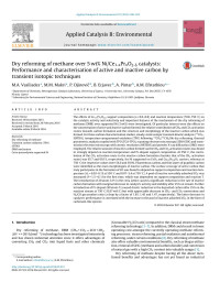 M.A. Vasiliades & M.M. Makri & P. Djinović & B. Erjavec & A. Pintar & A.M. Efstathiou — Dry reforming of methane over 5wt% Ni/Ce1-xPrxO2-δ catalysts: Performance and characterisation of active and inactive carbon by transient isotopic techniques