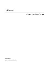 Alexandre Pouchkine — Le Hussard
