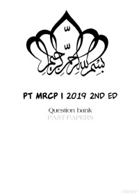 Unkown — Psychiatry MRCP 1, 2019, 2nd edition
