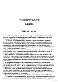 Francisco Coloane — Cabo de Hornos (Cuentos)