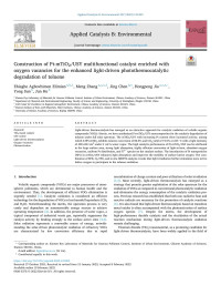 Ehiaghe Agbovhimen Elimian — Construction of Pt-mTiO2/USY multifunctional catalyst enriched with oxygen vacancies for the enhanced light-driven photothermocatalytic degradation of toluene