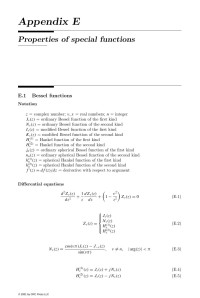 Edward J. Rothwell et al. — Appendix E: Properties of special functions