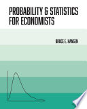 Bruce Hansen — Probability and Statistics for Economists