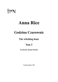 Godzina Czarownic Cz.03 — Rice Anne - 01