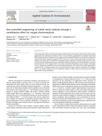 Huihui Jin — Size-controlled engineering of cobalt metal catalysts through a coordination effect for oxygen electrocatalysis