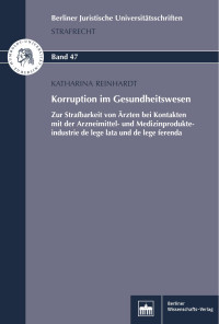 Katharina Reinhardt — Korruption im Gesundheitswesen