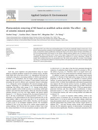 Guohui Dong & Liaoliao Zhao & Xiaoxia Wu & Mingshan Zhu & Fu Wang — Photocatalysis removing of NO based on modified carbon nitride_ The effect of celestite mineral particles