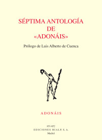 Varios Autores; — Sptima antologia de Adonis