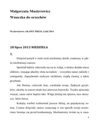 Małgorzata Musierowicz — Wnuczka do orzechów