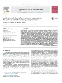 C. Pulgarin & R. Sanjines & J. Kiwi — Accelerated self-cleaning by Cu promoted semiconductor binary-oxides under low intensity sunlight irradiation