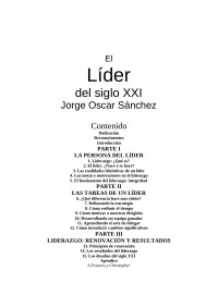 Jorge Oscar Sánchez — El Líder del siglo XXI