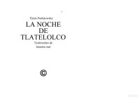 Elena Poniatowska — La noche de Tlatelolco