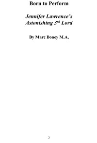 Marc Boney — Born to Perform (Case Studies in Vedic Astrology Book 3)