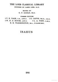 Edward Seymour Forster (translator) — Isaeus