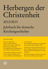 Markus Hein (Hrsg.) — Herbergen der Christenheit 36/37. Jahrbuch für deutsche Kirchengeschichte 2012/2013